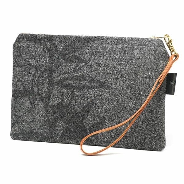 Dark Grey Clutch Bag