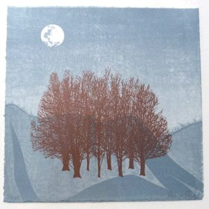 Anna Harley Blue Moon II unframed mini print