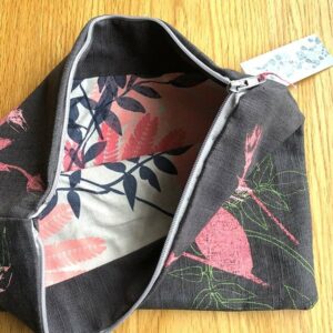 Clare Walsh Pink Leaves Bag2
