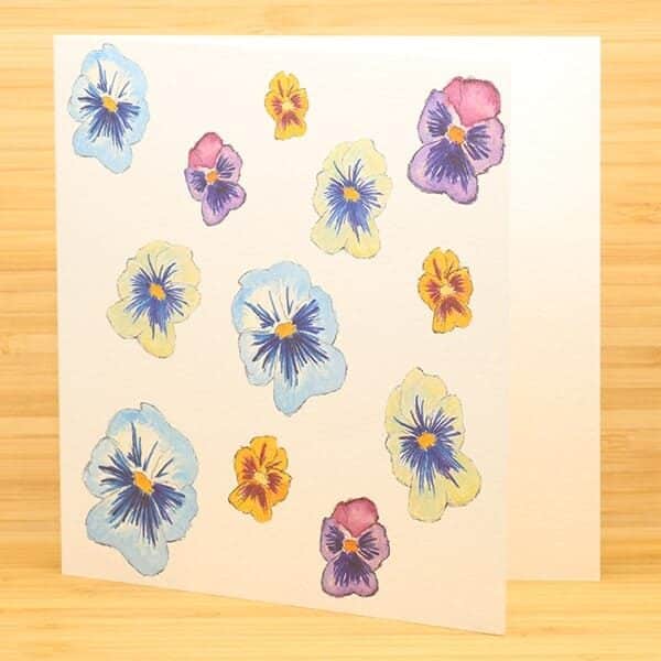 Pansies card