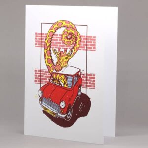 Giraffe in Mini card