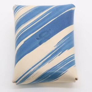 Blue Brushstroke Vegtan Carry-All Wallet