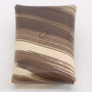 Brown Brushstroke Vegtan Carry-All Wallet