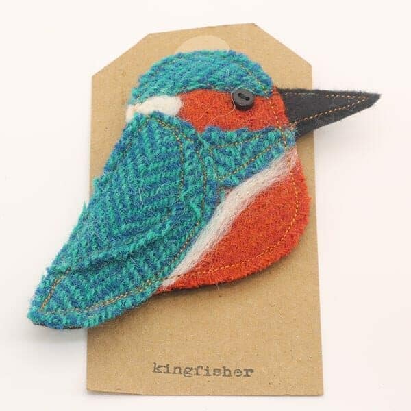 Katfish Kingfisher Brooch