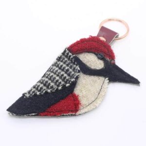 Katfish Greater Spotted Woodpecker Keyring