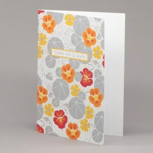 Nasturtium and Black-Eyed Susan ‘thank you so much’ card