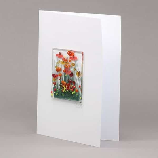 Glass Card - Pam Peters Glass Gerbera card (PPD-GCA-003)