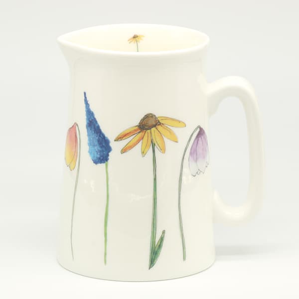 Medium Wildflower (yellow daisy) jug - Fosse Beads and Friends