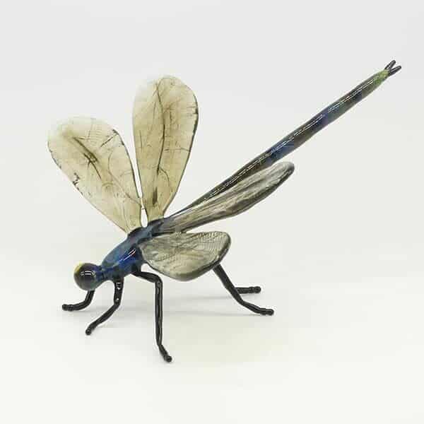 Glass Dragonfly Sculpture