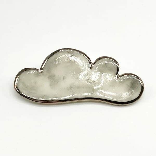 Rain Grey Cloud Brooch