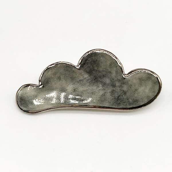 Storm Grey Cloud Brooch