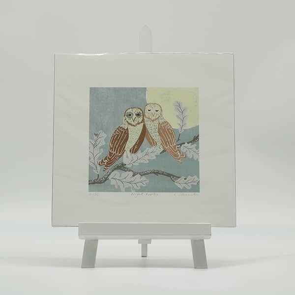 Lisa Saunders - Small Giclee Print -
  Night Owls print (LSA-SGP-009)