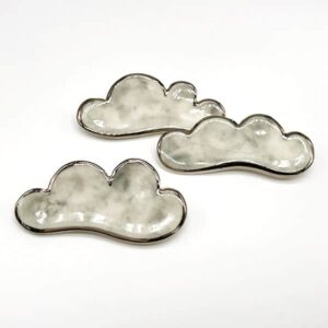 Rain Grey Cloud Brooch