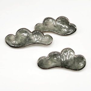 Storm Grey Cloud Brooch