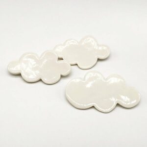 Fluffy White Cloud Brooch