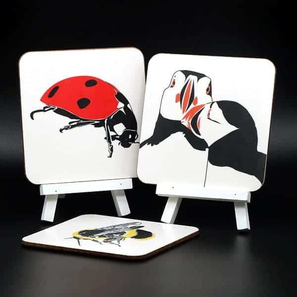 Penguin Ink coasters