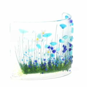 Glass Curve - Pam Peters Glass Cornflower (blue) curve (PPD-GCU-002A)