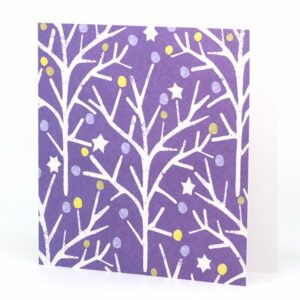 Printed Card - Purple Star Tree
  (LSA-PCA-026)