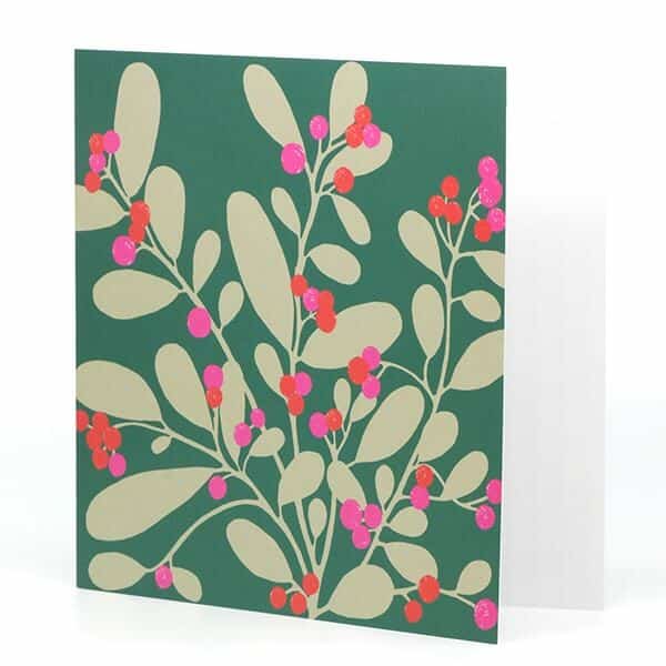 Printed Card - Red & Pink Berries
  (LSA-PCA-027)