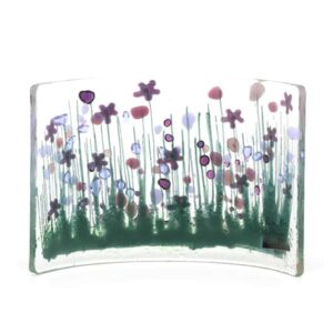 Glass Curve - Pam Peters Glass Violet (purple) curve (PPD-GCU-005B)