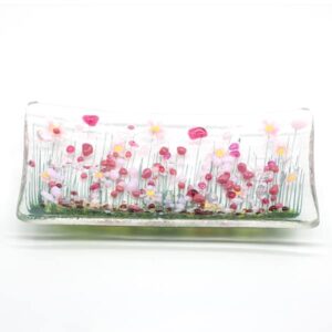 Glass Trinket Dish - Pam Peters Glass Blooming trinket dish (PPD-GTD-004)