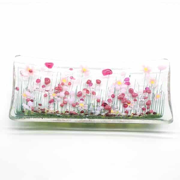 Glass Trinket Dish - Pam Peters Glass Blooming trinket dish (PPD-GTD-004)