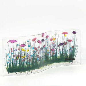 Small Glass Wave - Pam Peters Glass Wildflower (multi) wave (PPD-SGW-001B)