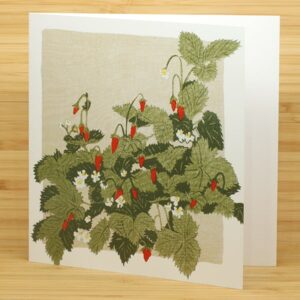 Anna Harley - Printed Card - Anna Harley Wild Strawberries card (AHA-PCA-016)