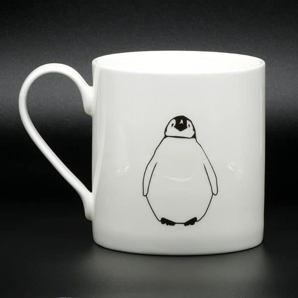 penguin ceramic mug