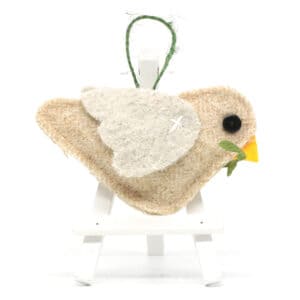 Katfish Designs - Textile Hanging Decoration - Dove Hanging Decoration (KFD-THD-003A)