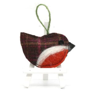 Katfish Designs - Textile Hanging Decoration - Robin Hanging Decoration (KFD-THD-004)