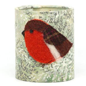 Katfish Designs - Textile Lantern - Robin lantern (KFD-TLA-007)