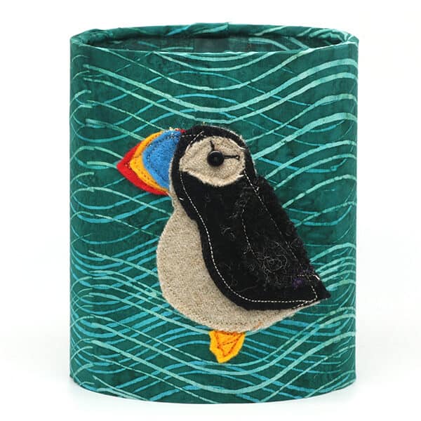 Katfish Designs - Textile Lantern - Puffin lantern (KFD-TLA-008)