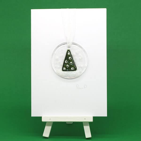 Glass Card - Pam Peters Glass Snow Globe Card (PPD-GCA-011)