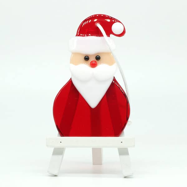 Bee Happy Glass - Glass Hanging Decoration - Santa (BHG-GHD-024)