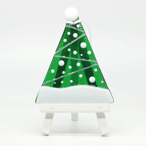 Bee Happy Glass - Glass Hanging
  Decoration - Christmas Tree (BHG-GHD-026)