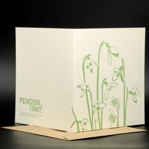 Penguin Ink - Snowdrops Card (PIN-LCA-031a)