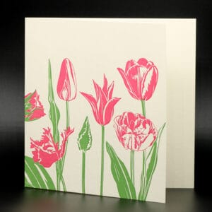 Penguin Ink - Pink Tulip Card (PIN-LCA-032)