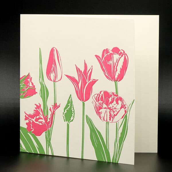 Penguin Ink - Pink Tulip Card (PIN-LCA-032)