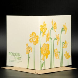 Penguin Ink - Daffodils Card (PIN-LCA-034a)