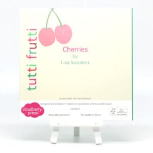 Printed Card - Liza Saunders - tutti
  frutti - Cherries card (LSA-PCA-030A)