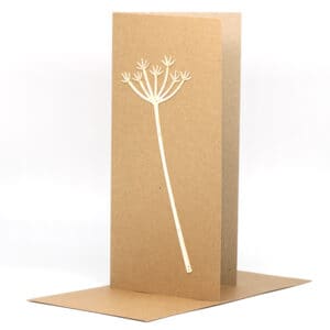 Laser Cut Card - Natty Deco Cow Parsley card (NDE-LCC-006)