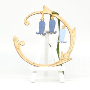 Laser Cut Rondel - Natty Deco Bluebell rondel (NDE-LCR-001A)