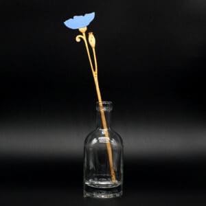 Laser Cut Stem - Natty Deco Poppy Flower (blue) stem (NDE-LCS-007)