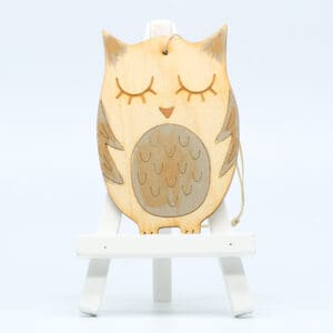Laser Cut Decoration - Natty Deco Little Owl decoration (NDE-LCD-005A)