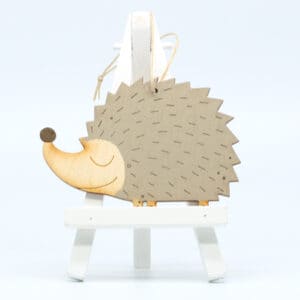 Laser Cut Decoration - Natty Deco Hedgehog decoration (NDE-LCD-006A)