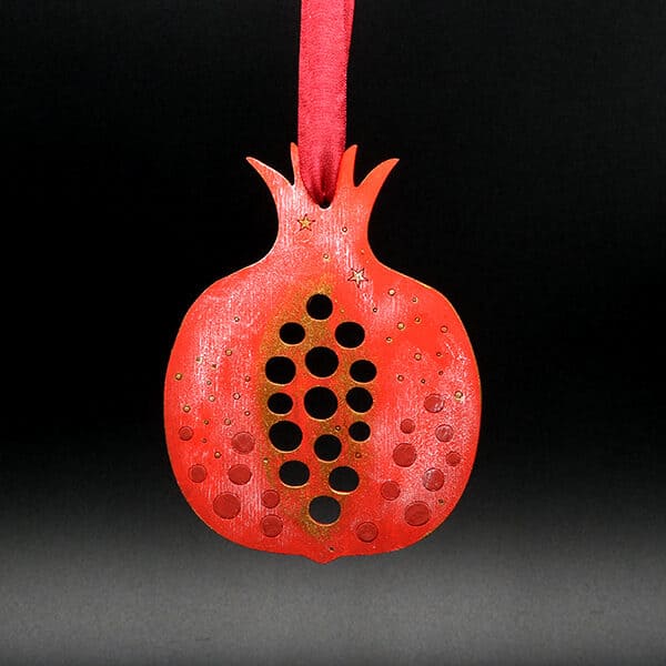 Laser Cut Decoration - Natty Deco Pomegranate decoration (NDE-LCD-010)