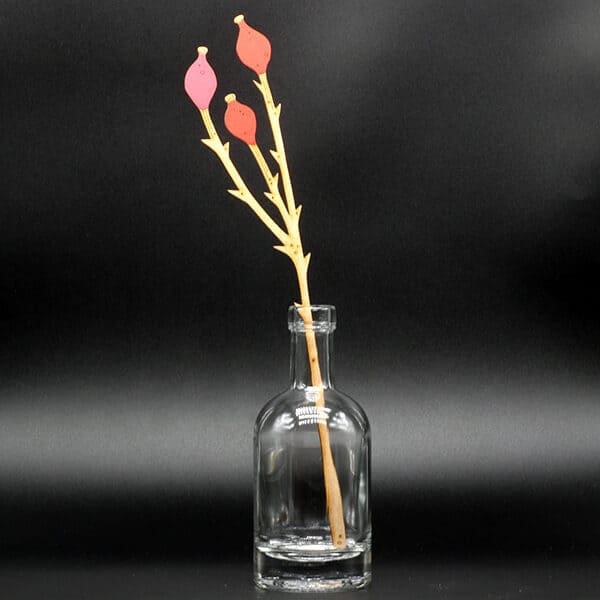 Laser Cut Stem - Natty Deco Rosehip stem (NDE-LCS-010)