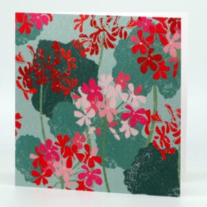 Liza Saunders Geraniums card