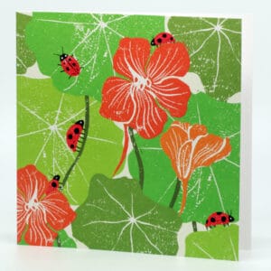 Liza Saunders Nasturtium Hunt card